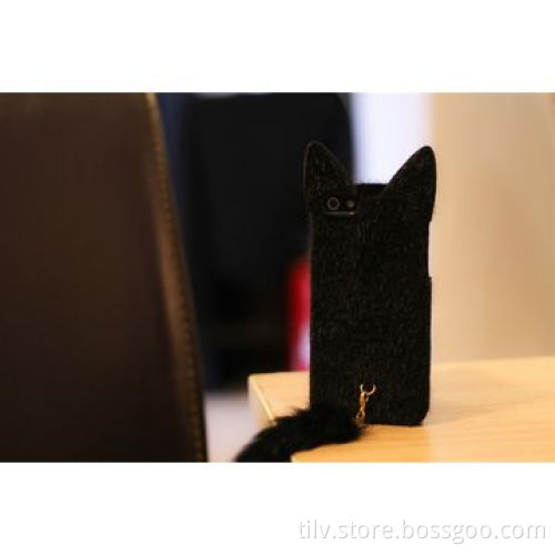 Cute Plush Cat Phone Case Cover for iPhone 4/5